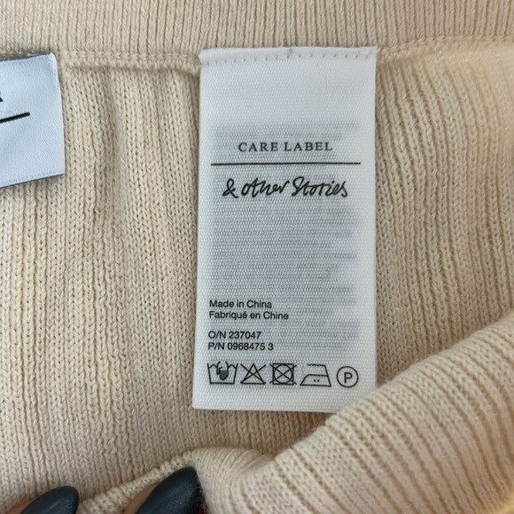 & Other Stories Ribbed Knit Shorts - Picture 6 of 9